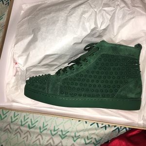 Christian Louboutin Green Spikes